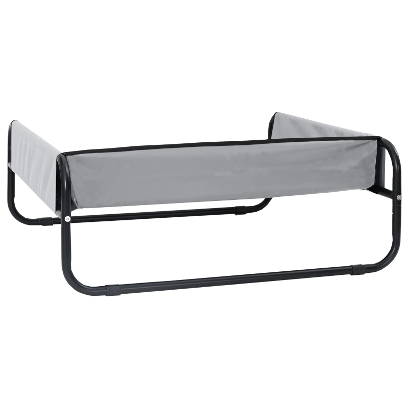 vidaXL Suņu gulta Gaiši pelēks 57 x 57 x 24 cm Tērauds