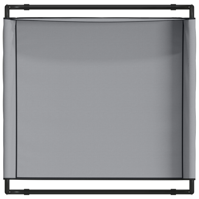 vidaXL Suņu gulta Gaiši pelēks 70 x 70 x 28,5 cm Tērauds