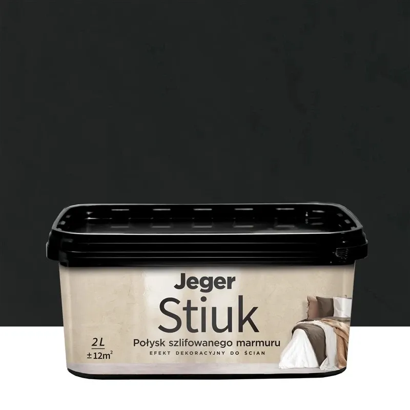 Dekoratyvinis tinkas, sienoms Jeger Stiuk Carbon, carbon, 2 l