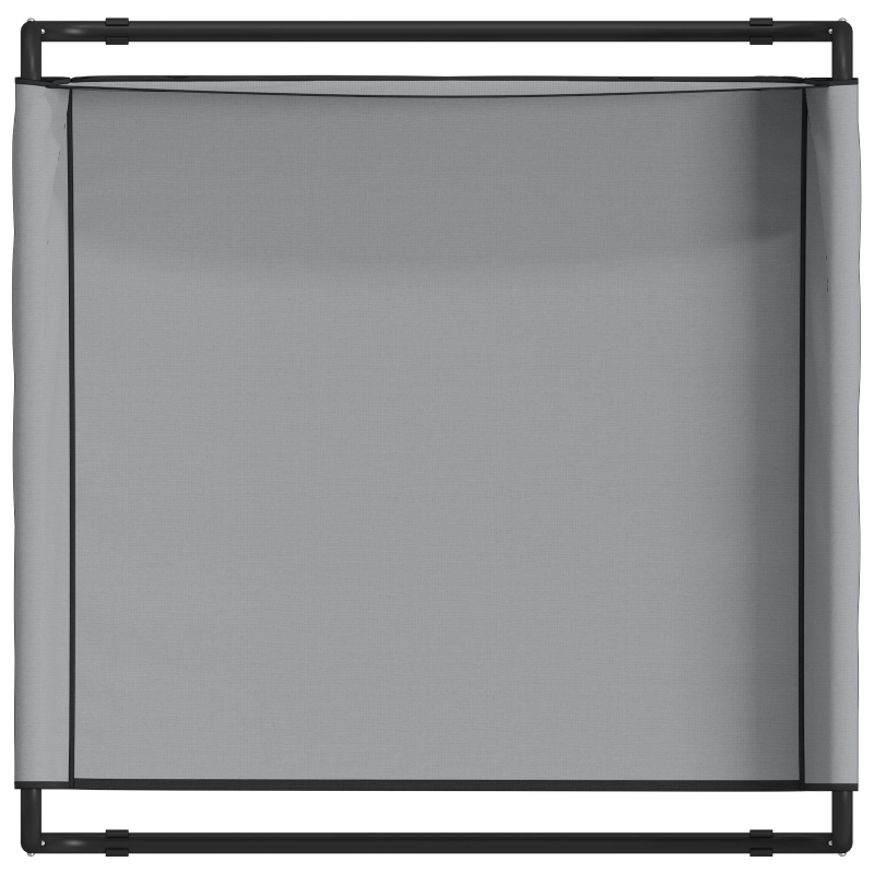 vidaXL Suņu gulta Gaiši pelēks 85 x 85 x 33 cm Tērauds