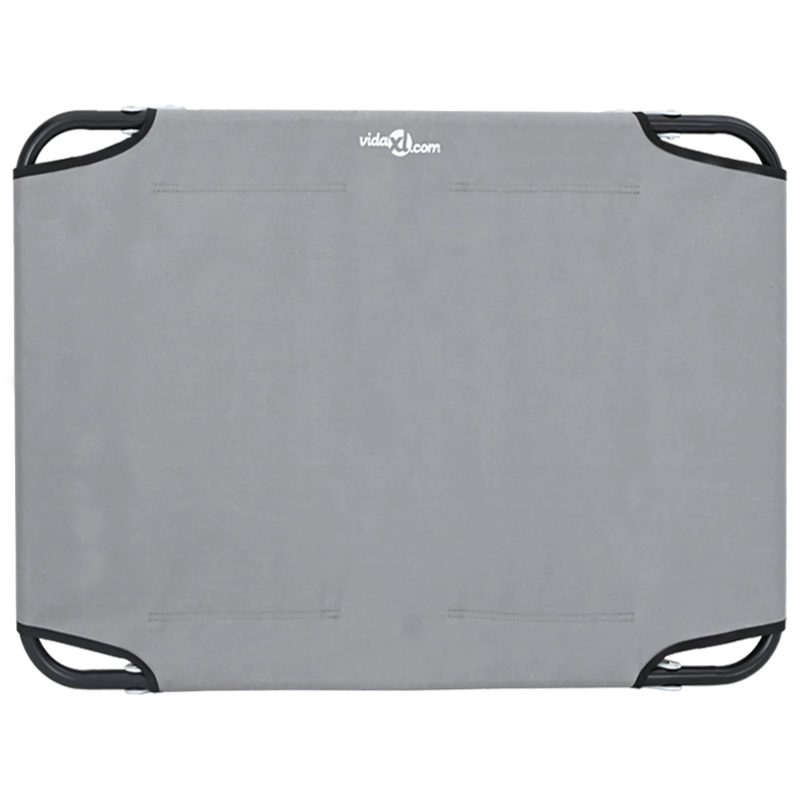 vidaXL Suņu gulta Gaiši pelēks 70 x 46 x 18 cm Tērauds