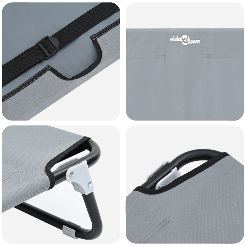 vidaXL Suņu gulta Gaiši pelēks 70 x 46 x 18 cm Tērauds