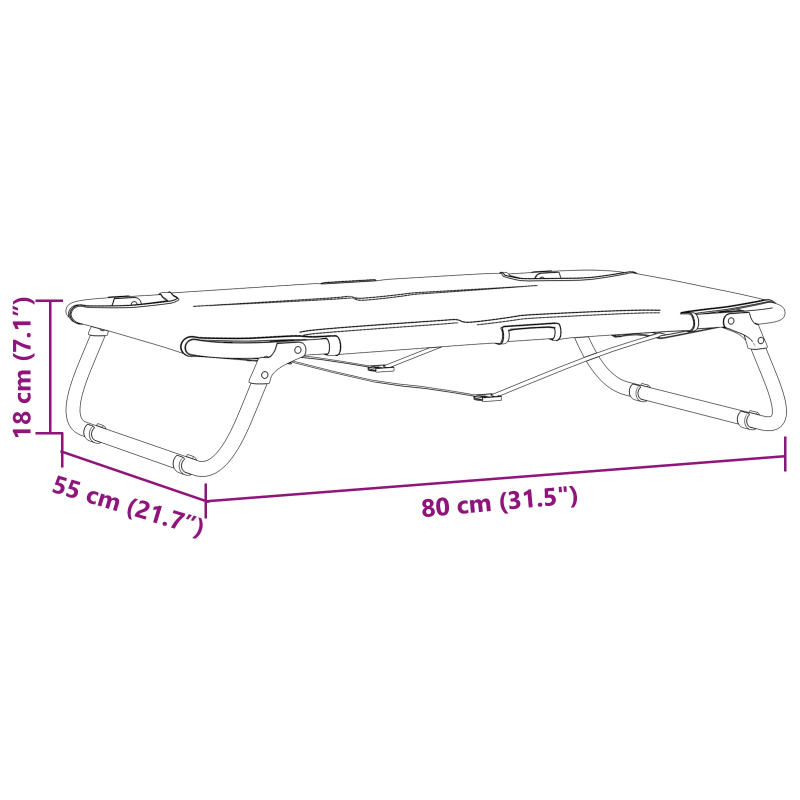 vidaXL Suņu gulta Gaiši pelēks 80 x 55 x 18 cm Tērauds