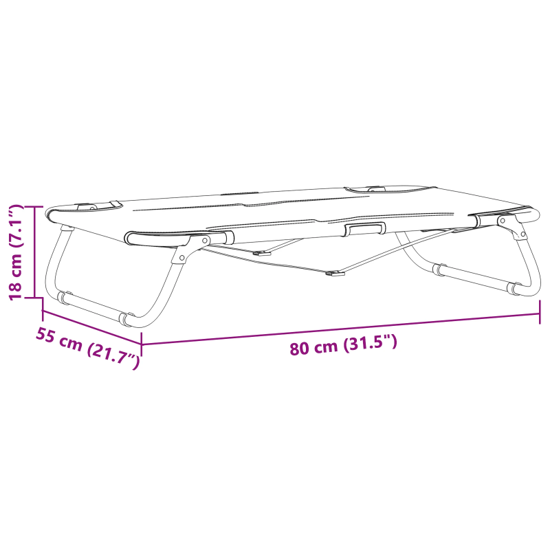 vidaXL Suņu gulta Gaiši pelēks 80 x 55 x 18 cm Tērauds
