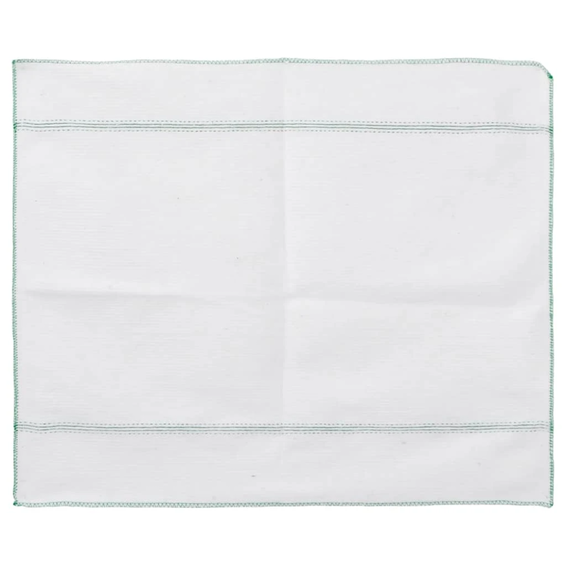 vidaXL tīrīšanas lupatiņas, 5 gab., baltas ar zaļām svītrām, 50x60 cm
