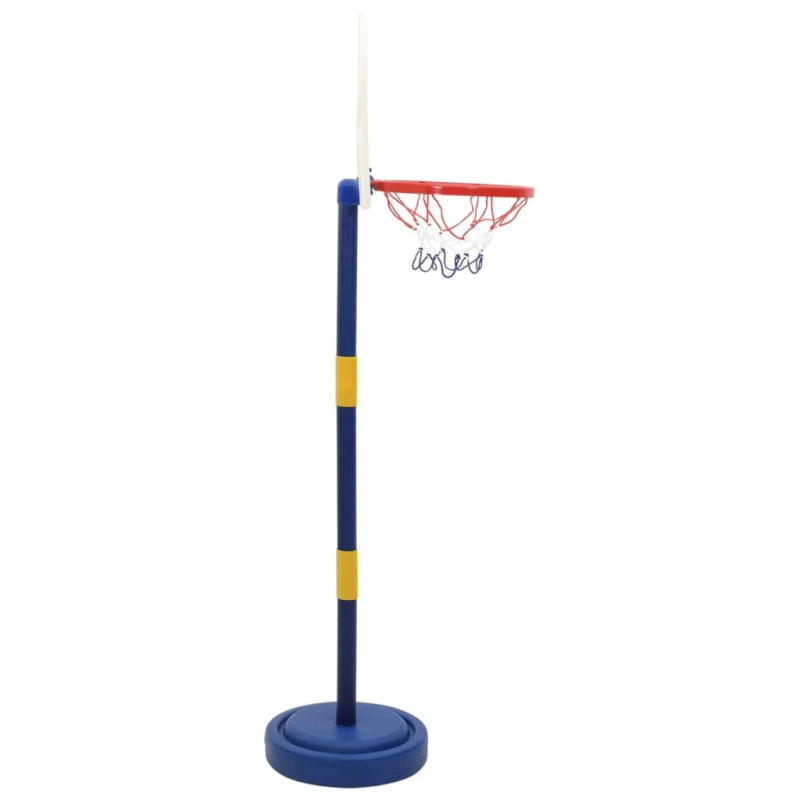 vidaXL Basketbola statīvs ar regulējamu bumbu un sūkni 90-121 cm