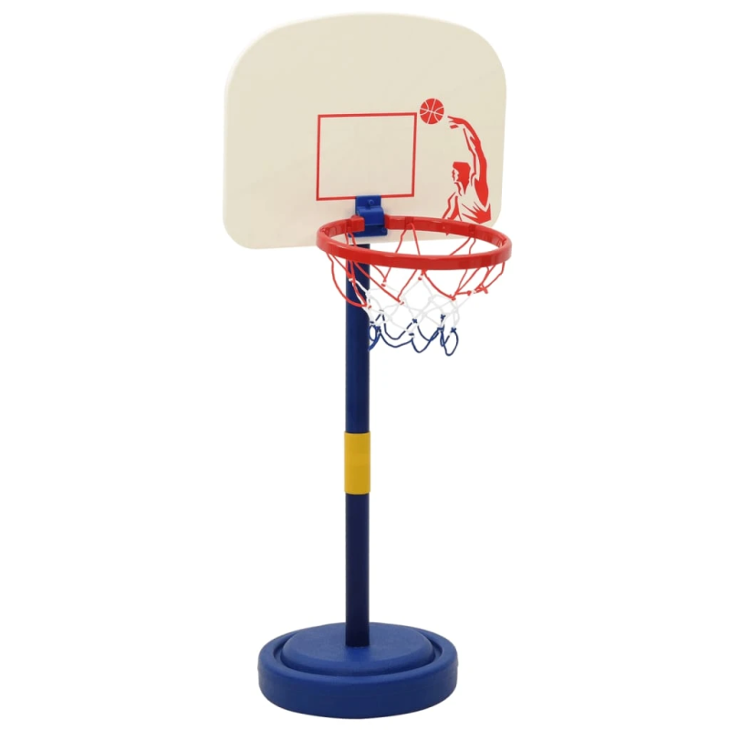 vidaXL Basketbola statīvs ar regulējamu bumbu un sūkni 90-121 cm