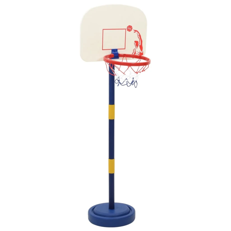 vidaXL Basketbola statīvs ar regulējamu bumbu un sūkni 90-121 cm