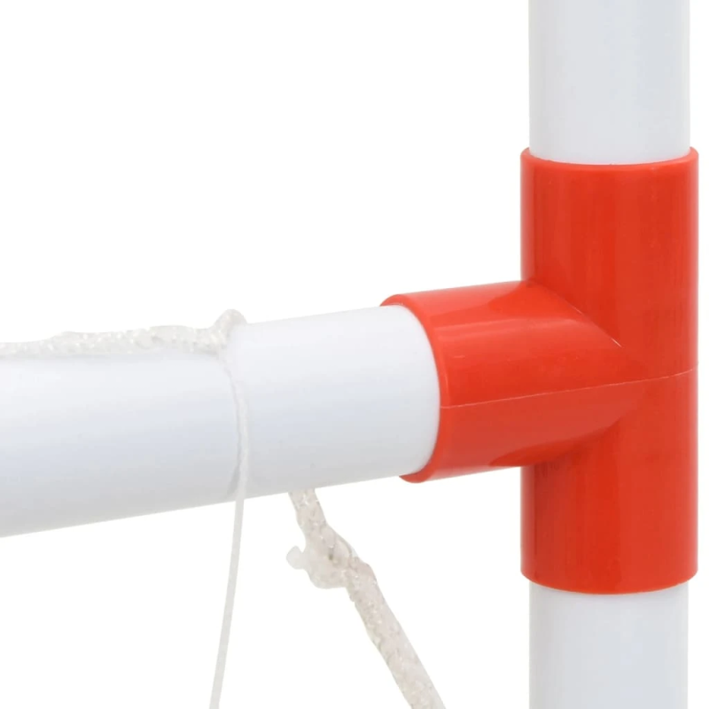 vidaXL Bērnu futbola un basketbola komplekts ar bumbām 98x50x70 cm