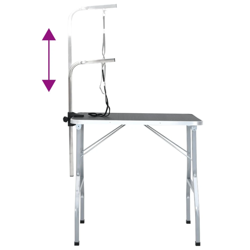 vidaXL mājdzīvnieku galds, kaķiem un suņiem, pielāgojams ar 1 cilpu