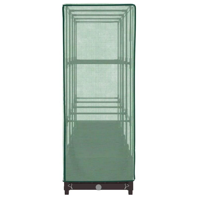 vidaXL paaugstināta puķu kaste ar pārsegu, 160x40x123 cm