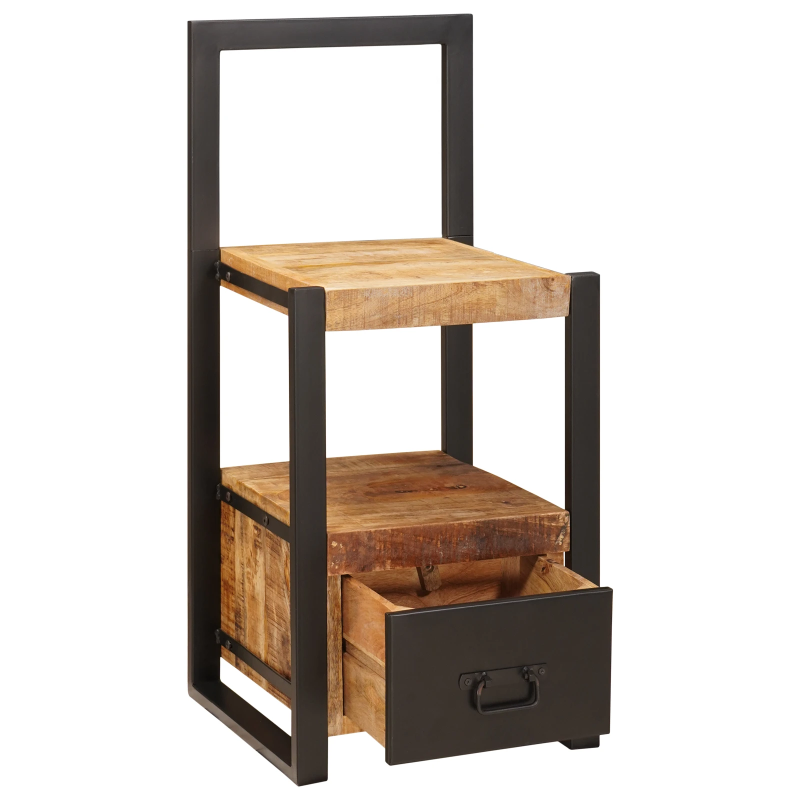 vidaXL Apģērbu turētājs Brūna 40 x 40 x 90 cm Cieta mango koksne