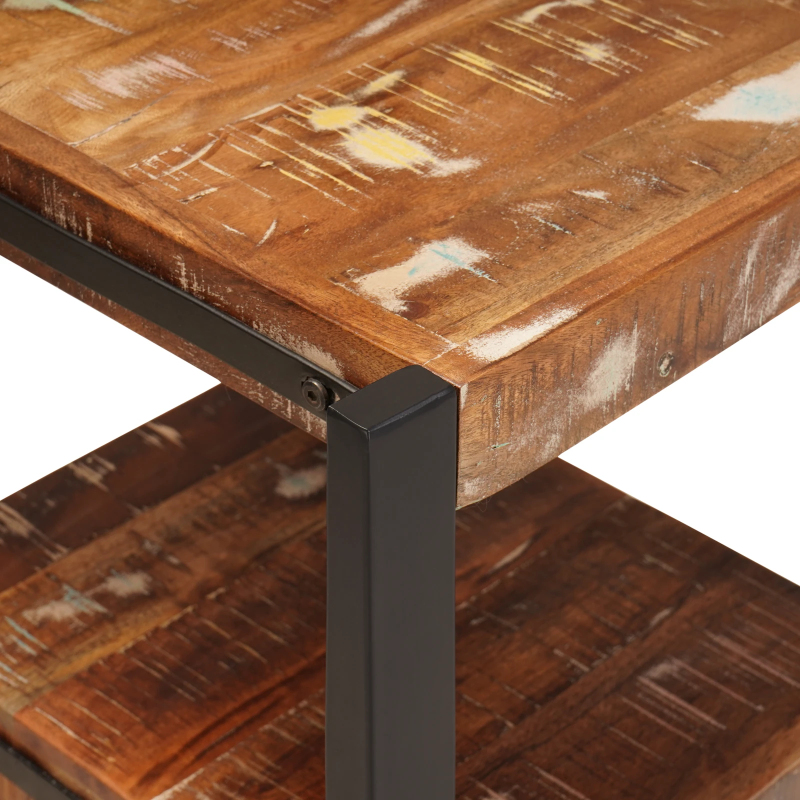 vidaXL Apģērbu turētājs Daudzkrāsains Cietais atjaunotais koks