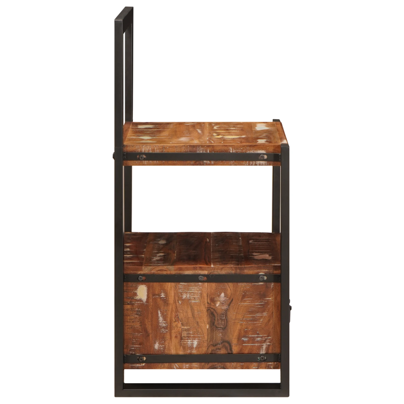 vidaXL Apģērbu turētājs Daudzkrāsains Cietais atjaunotais koks