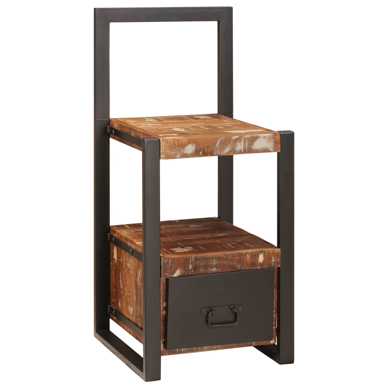 vidaXL Apģērbu turētājs Daudzkrāsains Cietais atjaunotais koks