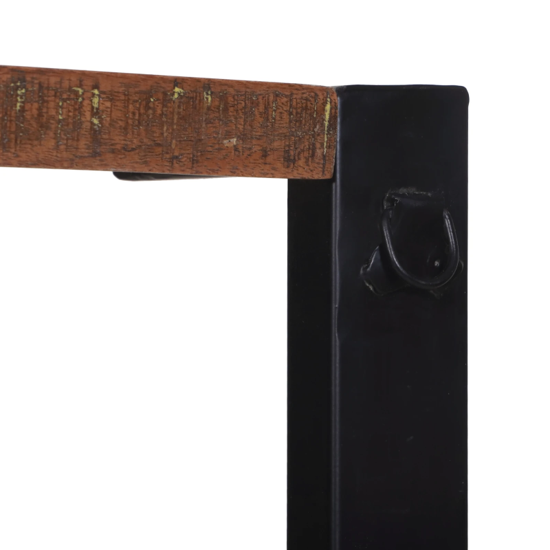 vidaXL Virtuves plaukts Daudzkrāsains un melns 80 x 40 x 160 cm