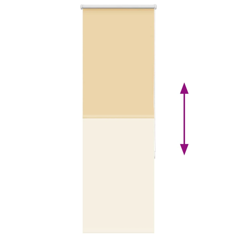 vidaXL rullo žalūzija bēša 60x130 cm auduma platums 55,7cm poliesters