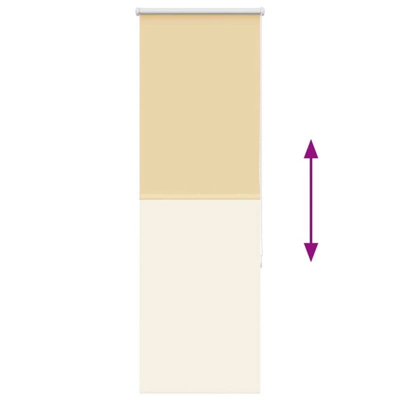 vidaXL Rullo žalūzija Blackout bēša 40x150 cm Auduma platums 35,7 cm