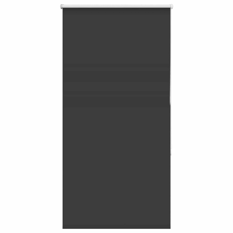 vidaXL rullo žalūzija melna 80x150 cm auduma platums 75,7cm poliesters