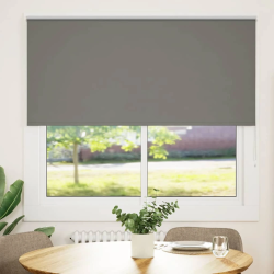 vidaXL Rullo žalūzija Blackout pelēks 145x150cm Auduma platums 141,6cm