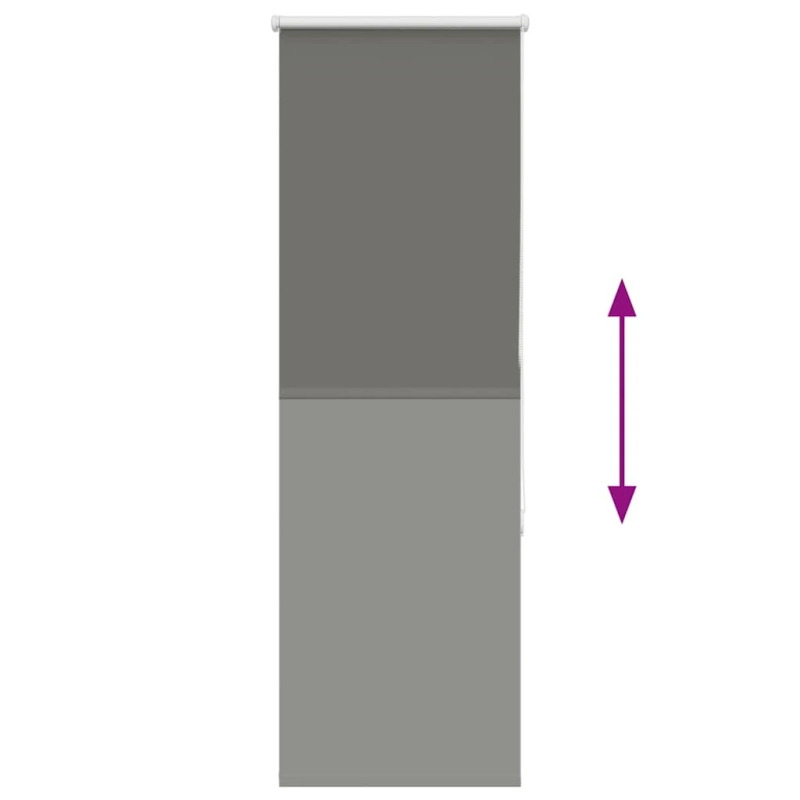 vidaXL Rullo žalūzija Blackout pelēks 45x175 cm Auduma platums 40,7 cm