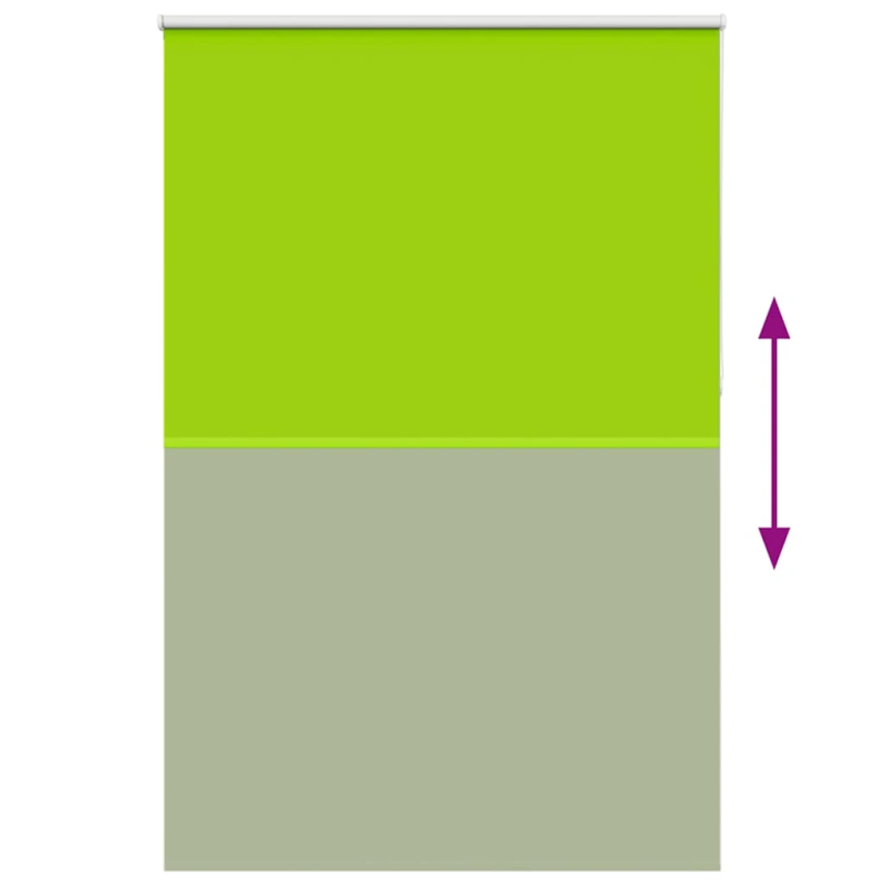 vidaXL Rullo žalūzija Blackout lapas zaļas 155x230cm Auduma platums