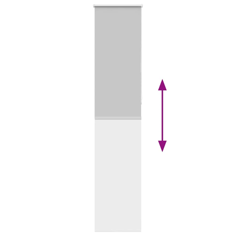 vidaXL Rullo žalūzija Blackout gaiši pelēks 55x230 cm Auduma platums