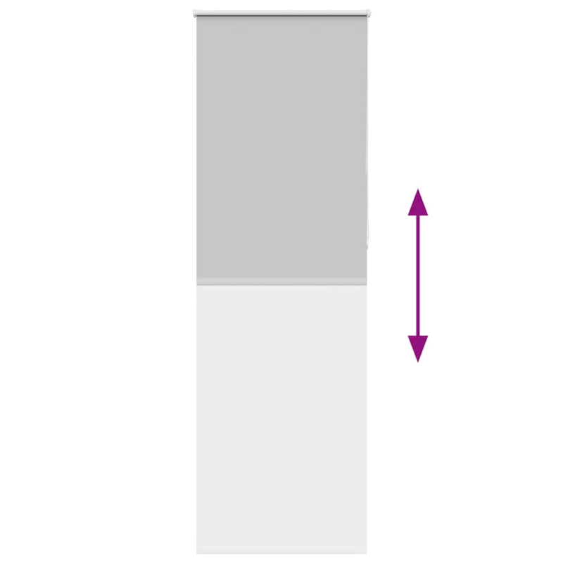 vidaXL rullo žalūzija gaiši pelēks 65x230cm auduma platums 60,7cm