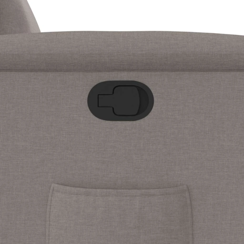 vidaXL atpūtas krēsls, atgāžams, pelēkbrūns audums