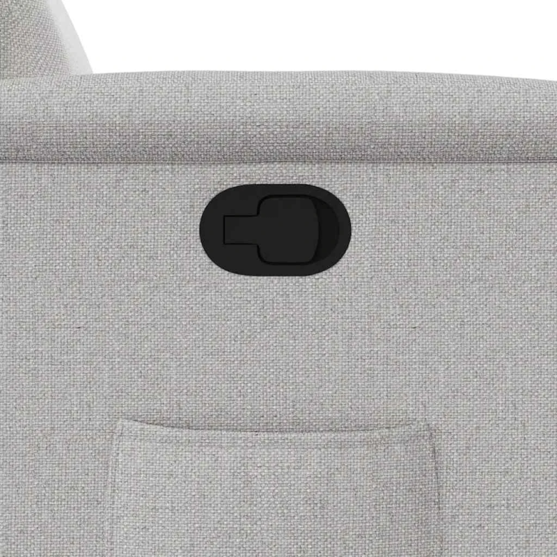 vidaXL Atzveltnes krēsls mākonis pelēks audums