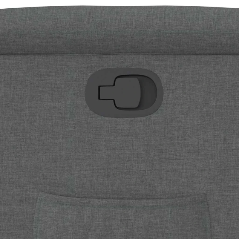 vidaXL atpūtas krēsls, atgāžams, tumši pelēks audums