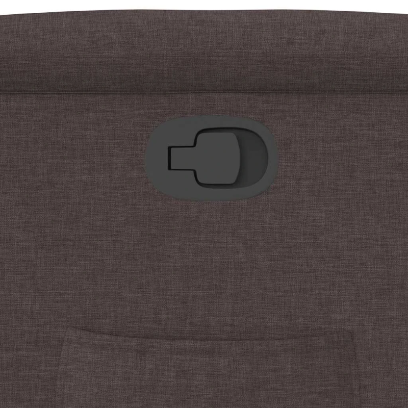 vidaXL atpūtas krēsls, atgāžams, tumši brūns audums