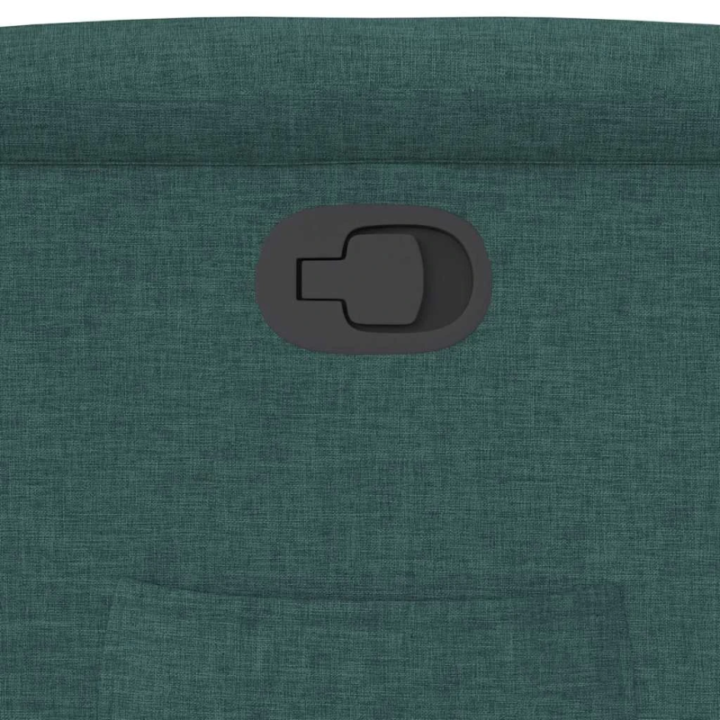 vidaXL atpūtas krēsls, atgāžams, tumši zaļš audums