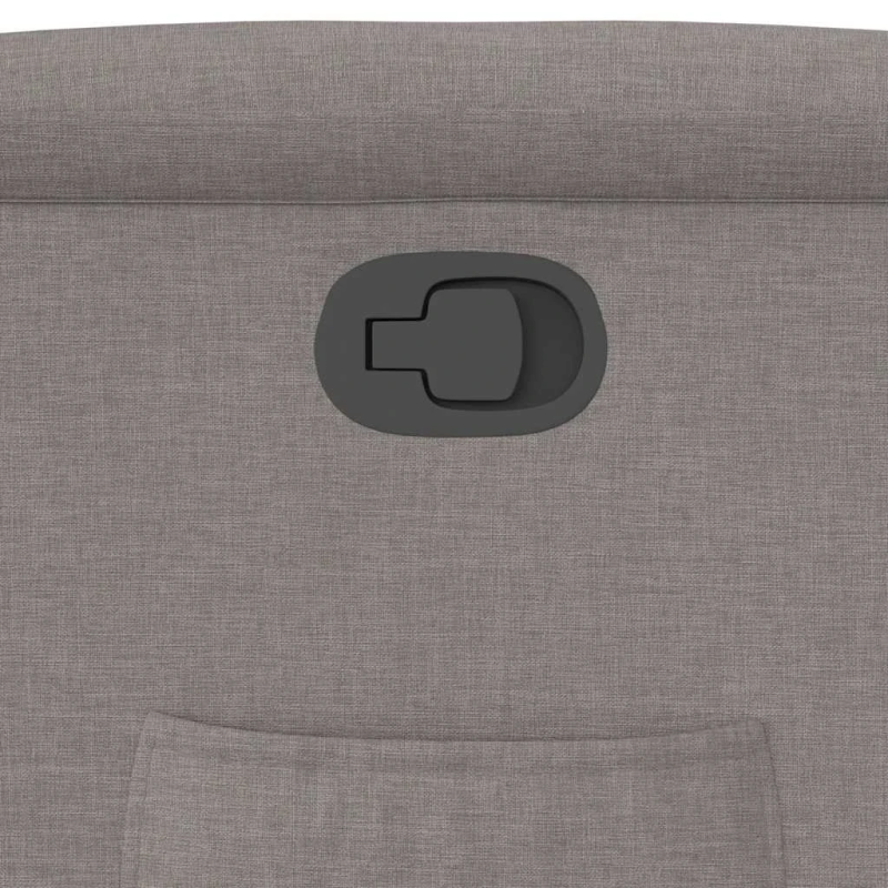 vidaXL atpūtas krēsls, atgāžams, pelēkbrūns audums