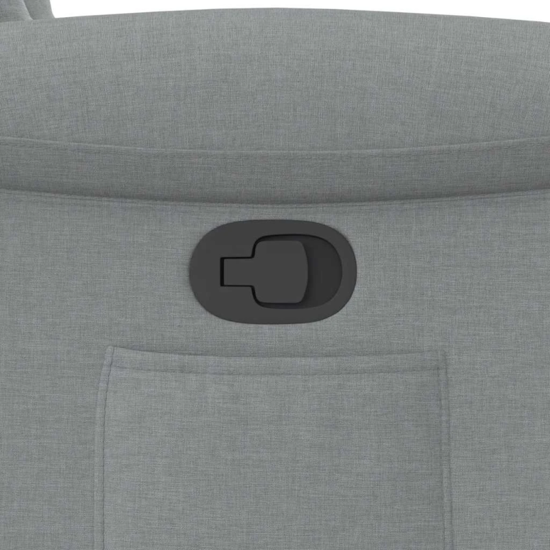 vidaXL atpūtas krēsls, atgāžams, gaiši pelēks audums