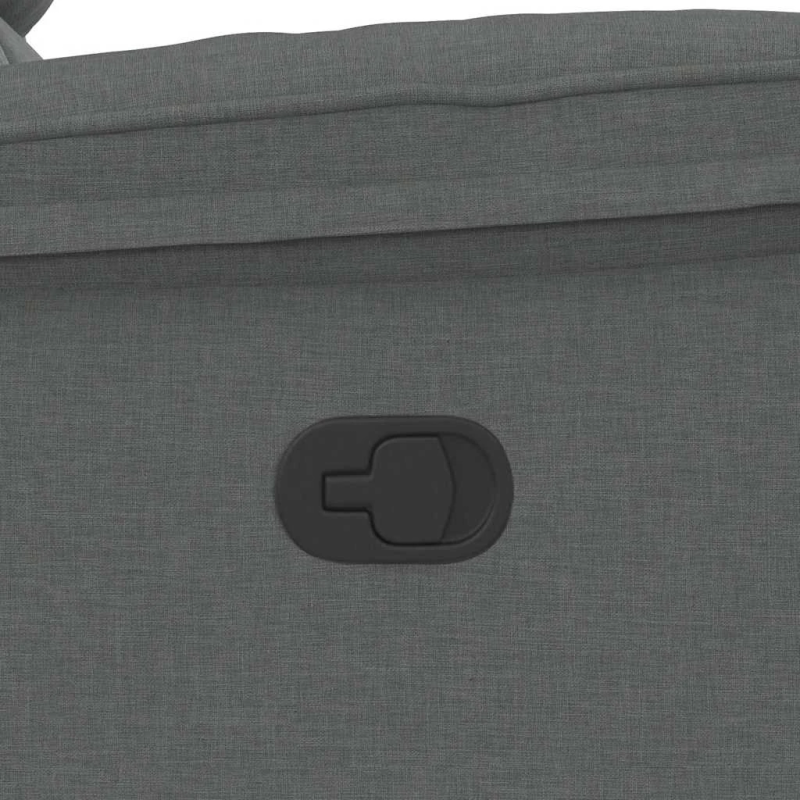 vidaXL atpūtas krēsls, atgāžams, tumši pelēks audums