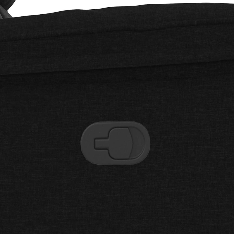 vidaXL atpūtas krēsls, atgāžams, melns audums