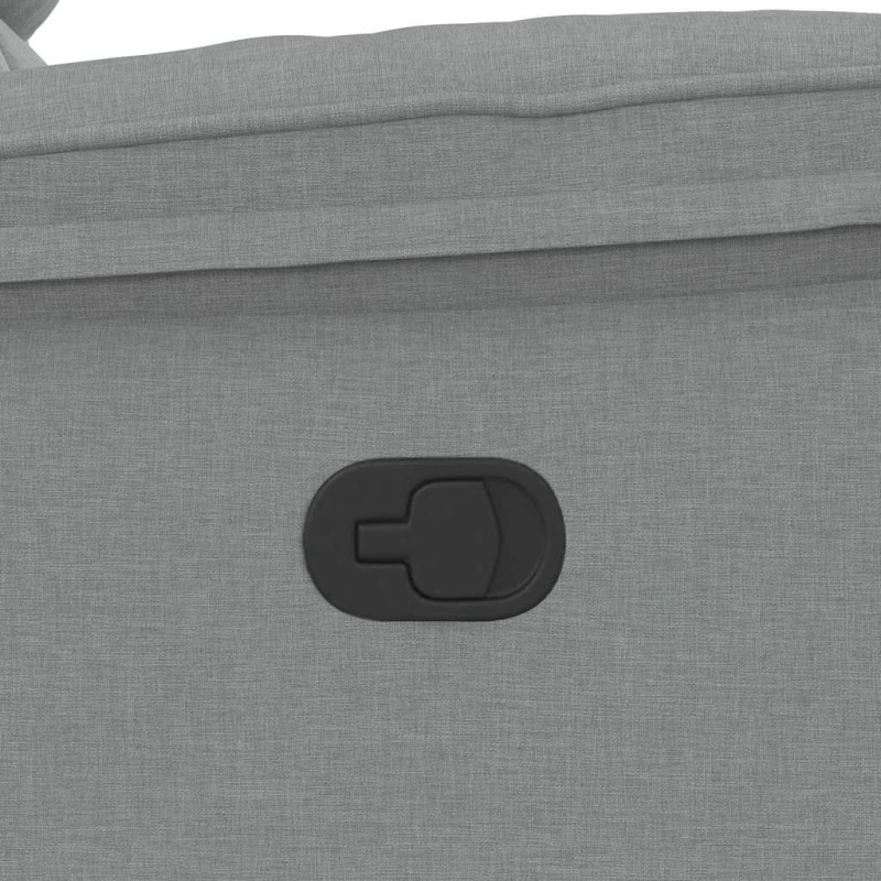 vidaXL masāžas krēsls, atgāžams, gaiši pelēks audums