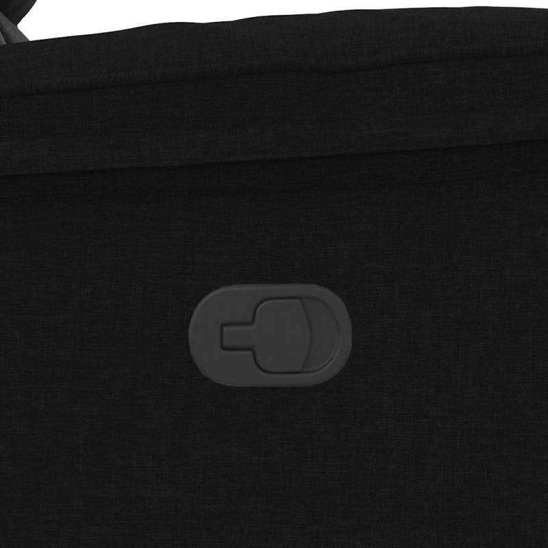 vidaXL masāžas krēsls, atgāžams, melns audums