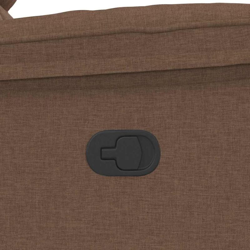 vidaXL masāžas krēsls, atgāžams, brūns audums