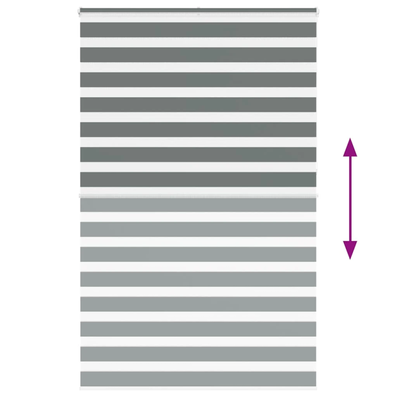 vidaXL žalūzijas zebra 140x230 cm auduma platums 135,9 cm poliesters