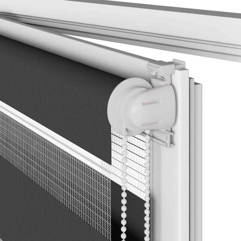 vidaXL žalūzijas zebra 45x100 cm auduma platums 40,9 cm poliesters