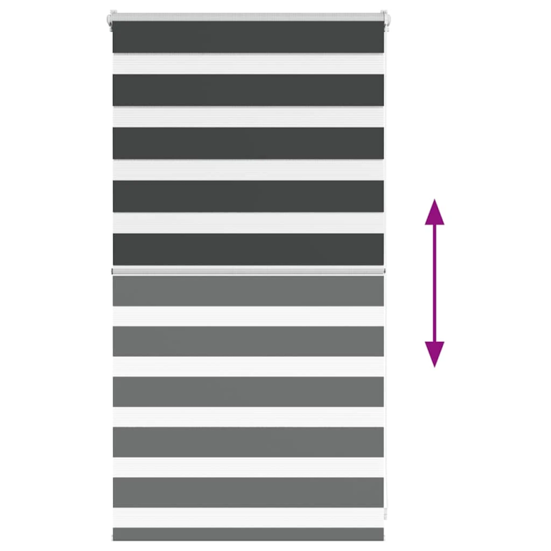 vidaXL žalūzijas zebra 75x100 cm auduma platums 70,9 cm poliesters