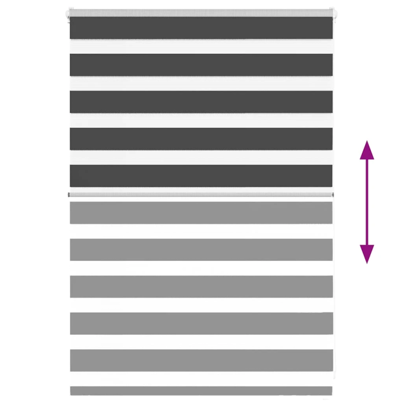 vidaXL žalūzijas zebra 95x100 cm auduma platums 90,9 cm poliesters