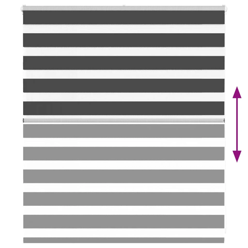 vidaXL žalūzijas zebra 135x100 cm auduma platums 130,9 cm poliesters