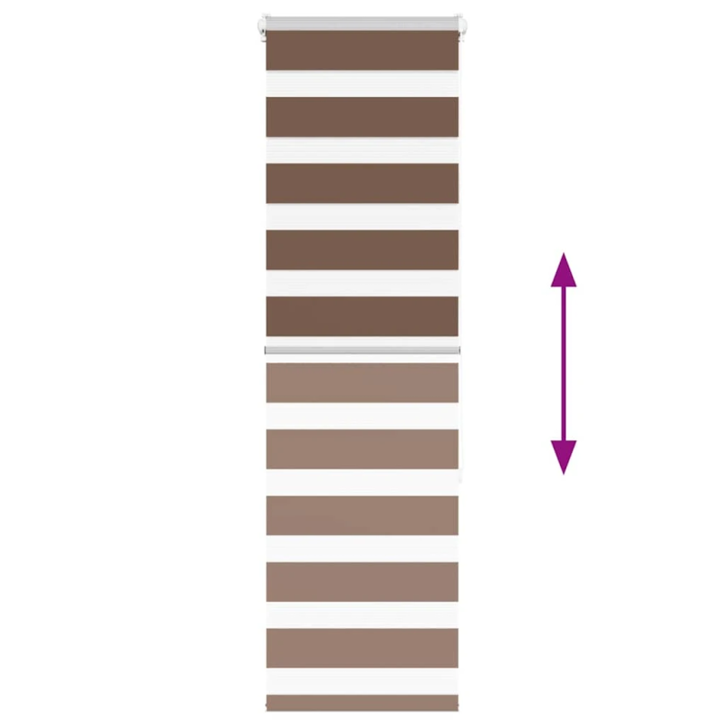 vidaXL žalūzijas zebra 50x150 cm auduma platums 45,9 cm poliesters