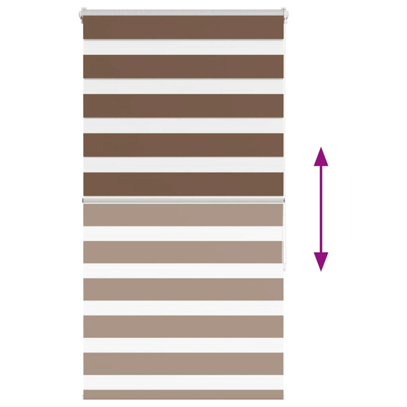 vidaXL žalūzijas zebra 80x150 cm auduma platums 75,9 cm poliesters