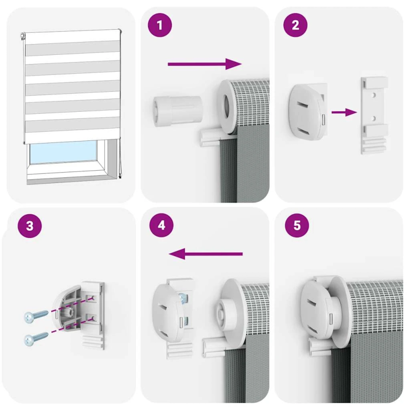 vidaXL žalūzijas zebra 105x150 cm auduma platums 100,9 cm poliesters