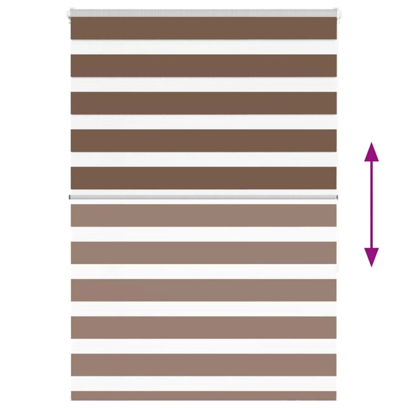 vidaXL žalūzijas zebra 110x150 cm auduma platums 105,9 cm poliesters