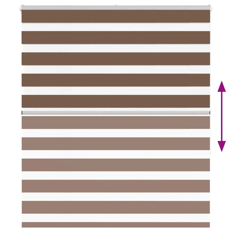 vidaXL žalūzijas zebra 130x150 cm auduma platums 125,9 cm poliesters